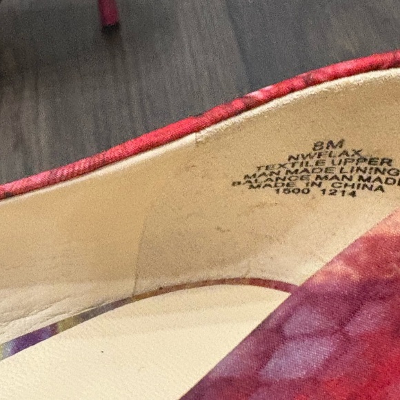 Nine West Martina Floral Print Pointed Toe Pumps – Size 8M - Picture 6 of 9